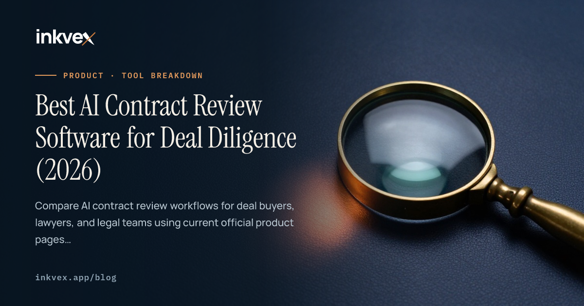 Best AI Contract Review Software for Deal Diligence (2026)