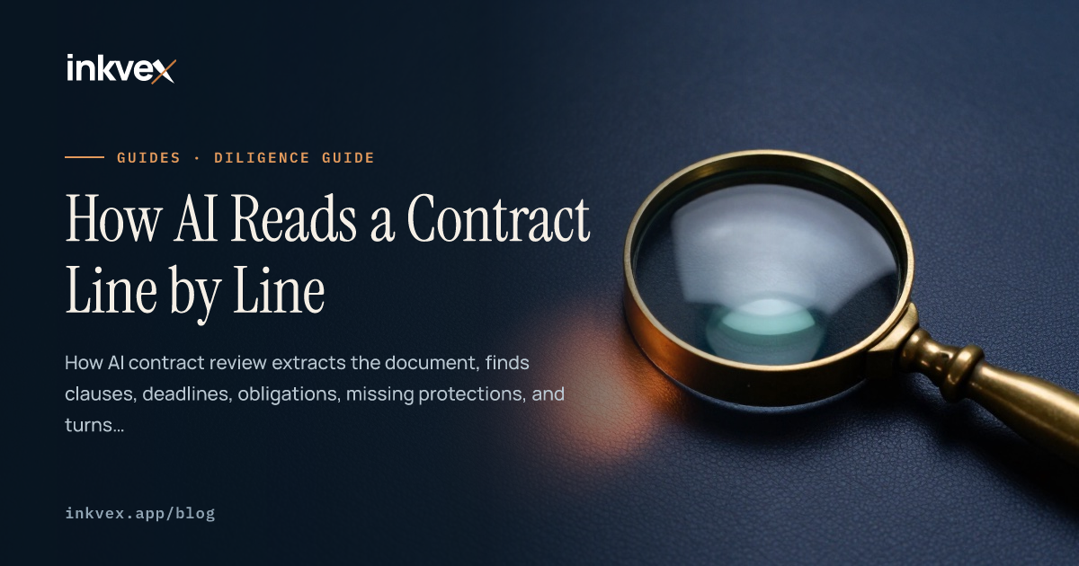 How AI Reads a Contract Line by Line | Inkvex
