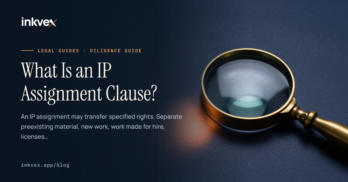 What Is an IP Assignment Clause? | Inkvex